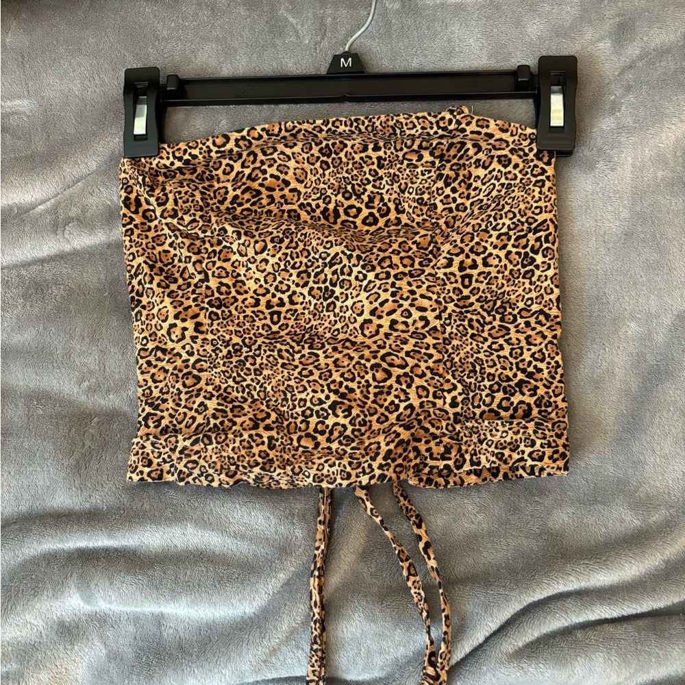 Cheeta Print crop top(never worn)